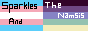 A trans flag and plural flag banner for "Sparkles and the Namsis"
